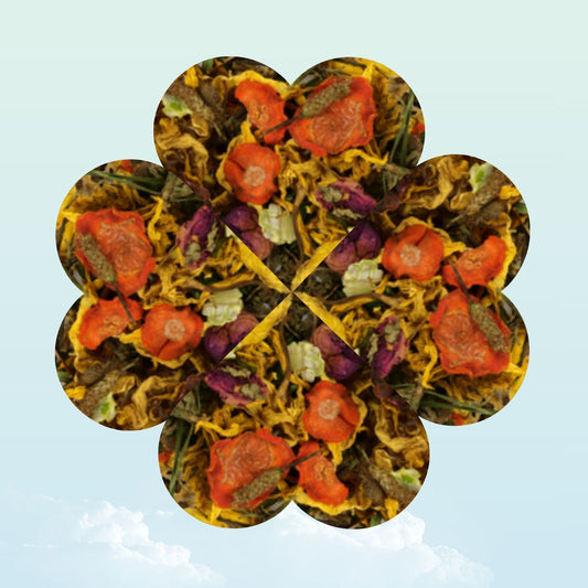 Dried summer flowers treat for guinea pigs — My Sleepy Friend