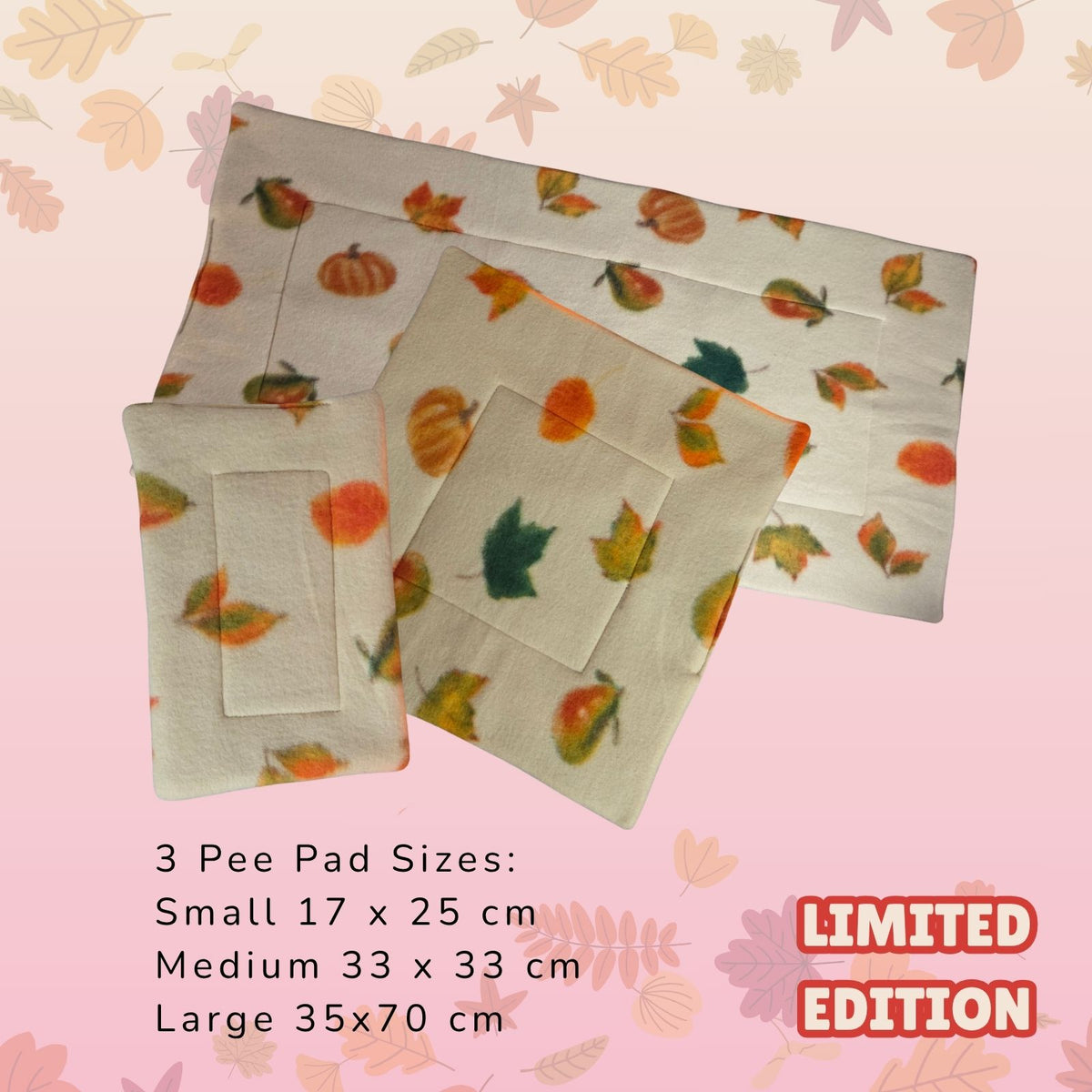 3 Pee Pad Sizes