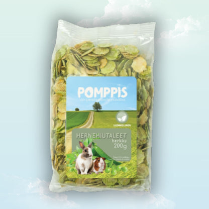 Dried pea flakes treat for guinea pigs — My Sleepy Friend