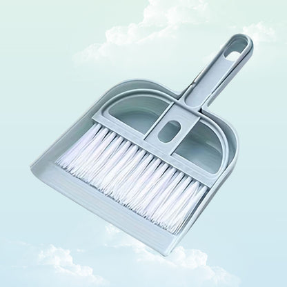 Pastel blue dustpan and brush set for guinea pig cage cleaning — My Sleepy Friend