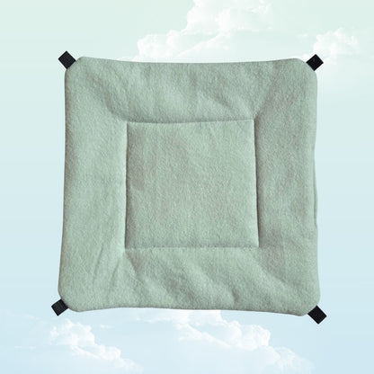 Handmade Reversible Snuggle Hammock for Small Animals - Dusty Green / Mint