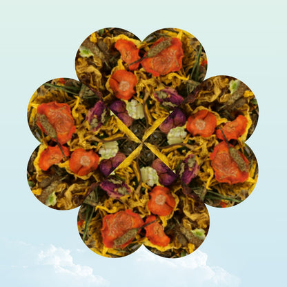 Dried summer flowers treat for guinea pigs — My Sleepy Friend
