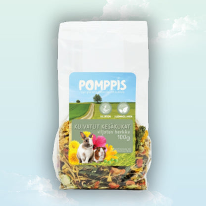 Dried summer flowers treat for guinea pigs — My Sleepy Friend