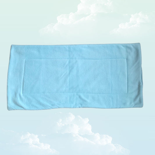 Handmade Absorbent Pee Pad Large 35x70cm - Light Blue