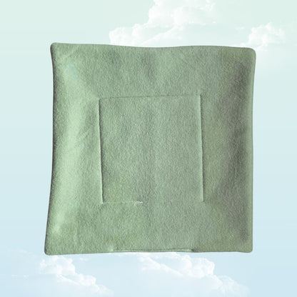 Handmade Absorbent Pee Pad Medium 33x33cm - Dusty Green / Mint