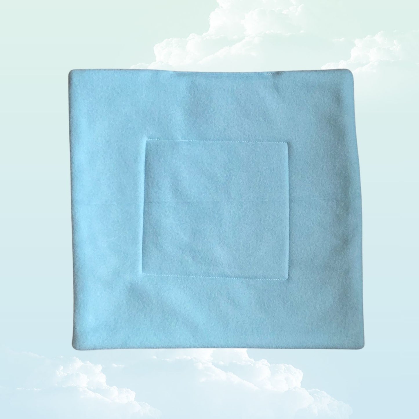 Handmade Absorbent Pee Pad Medium 33x33cm - Light Blue